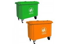 Thùng rác Composite có bánh xe 660L